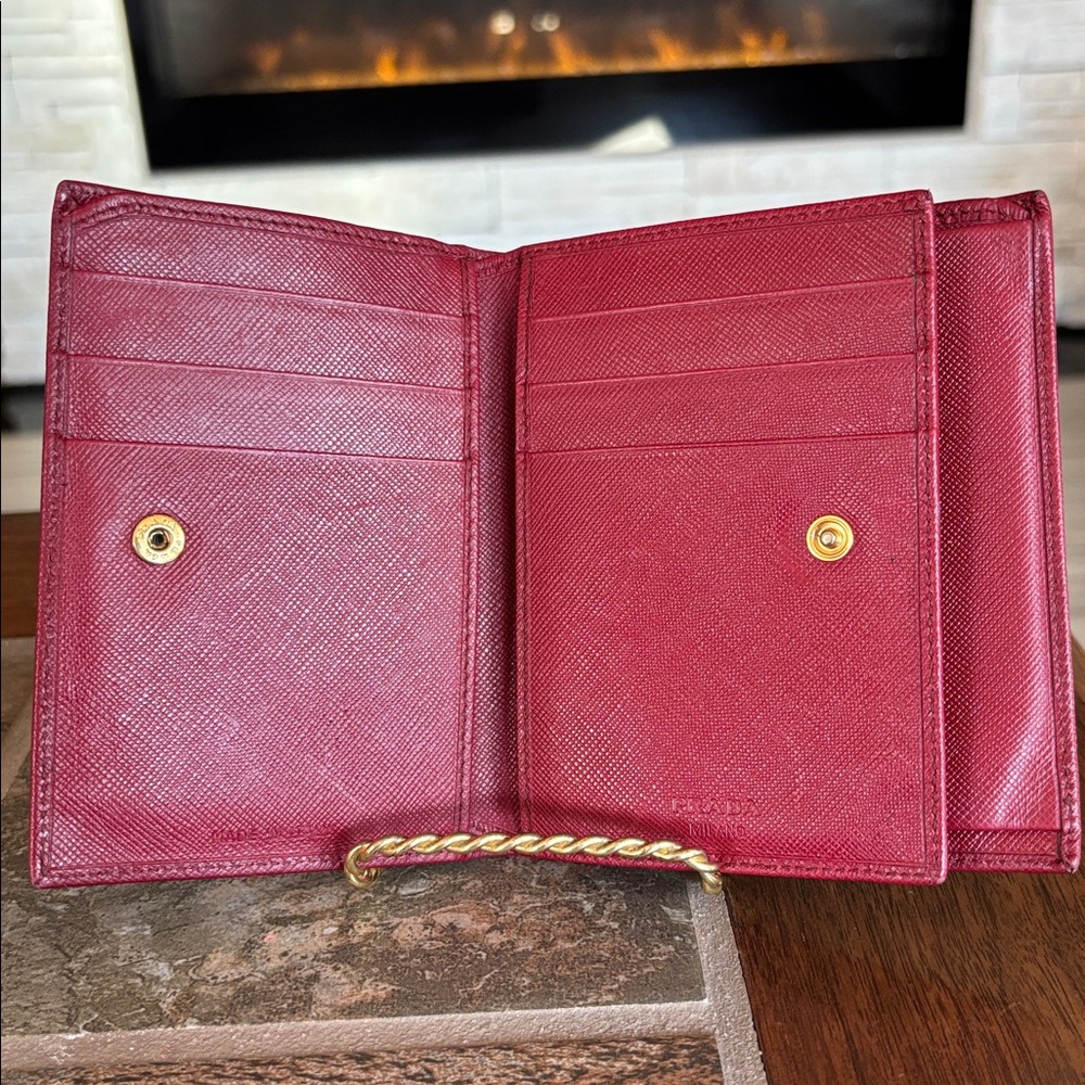 Prada BI/Tri-Fold Saffiano Leather Wallet - Picture 4 of 9